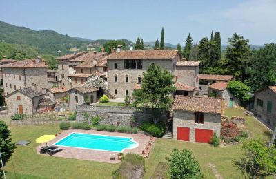 Manoir à vendre Caprese Michelangelo, Toscane:  Drone