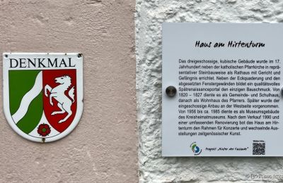 Maison de ville à vendre 53945 Blankenheim, Rhénanie-du-Nord-Westphalie, Beschilderung der Denkmäler in Blankenheim