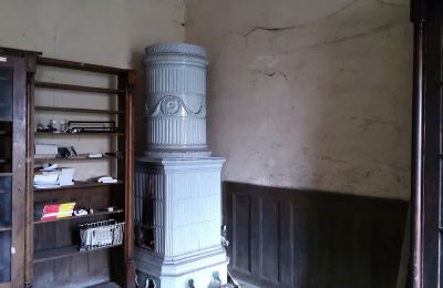 Château à vendre Dobrocin, Pałac w Dobrocinie, Varmie-Mazurie, Poêle de masse