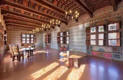 Château médiéval à vendre Pavone Canavese, Piémont, Grande salle