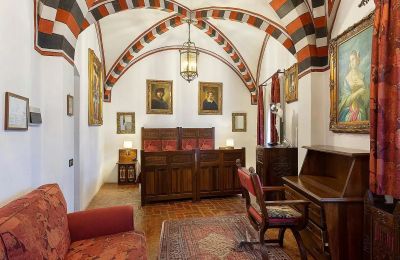 Château médiéval à vendre Pavone Canavese, Piémont, Chambre à coucher