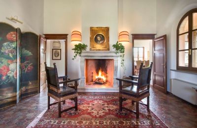 Demeure historique à vendre Torrenieri, Toscane, Salle de séjour