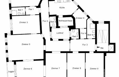 Propriété Charlottenburg-Wilmersdorf, Schmargendorf, Plan d'étage 1