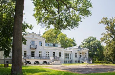 Manoir à vendre Ojrzanów, Pałac w Ojrzanowie, Mazovie, Vue de l'arrière