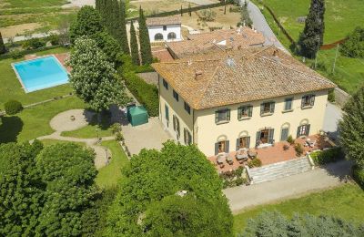 Demeure historique à vendre Bagno a Ripoli, Toscane, Photo Drone