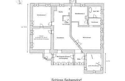 Château à vendre 84375 Kirchdorf am Inn, Hofmarkstraße 2, Bavière, Grundriss-Schema 2.Stock (Büro-Etage)
