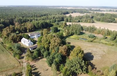 Manoir à vendre Mołomotki-Dwór, Mazovie, widok z góry na park