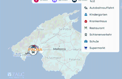 Demeure historique à vendre Palma, Îles Baléares, Lageplan