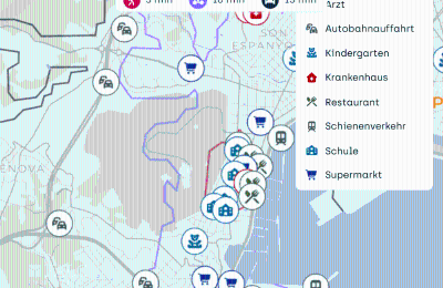 Demeure historique à vendre Palma, Îles Baléares, Lageplan