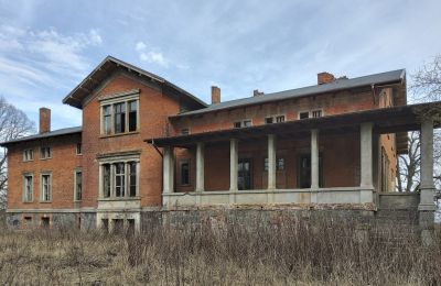 Manoir à vendre Bolkowice, Dwór w Bolkowicach, Poméranie occidentale, Vue de l'arrière