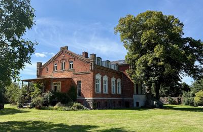 Manoir à vendre Brandebourg, Gutshaus links - Terasse