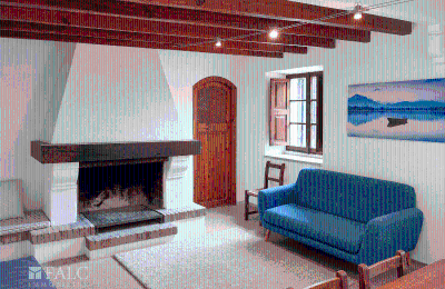 Propriété historique à vendre Porreres, Îles Baléares, Wohnzimmer mit Kamin