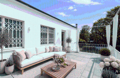 Demeure historique à vendre Berlin, , Terrasse im OG visualisiert