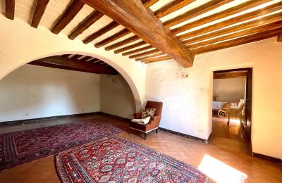 Villa historique à vendre Siena, Toscane:  RIF 2937 Wohnbereich mit Rundbogen