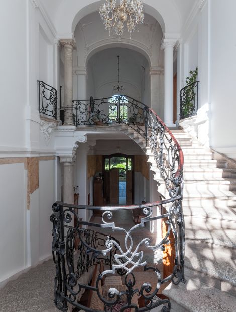  - Escalier néo-baroque du château de Rybokarty