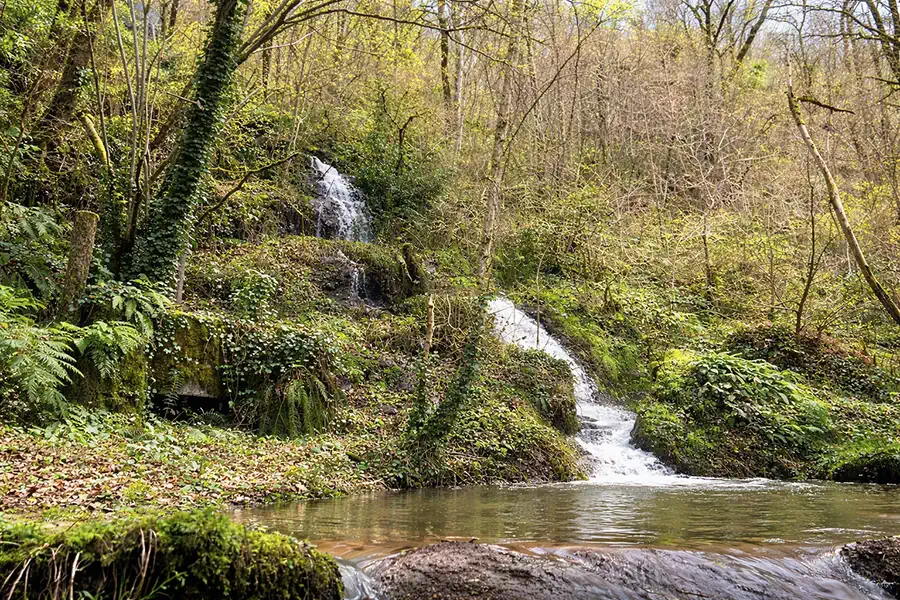 Moulin Bas, terrain avec cascade