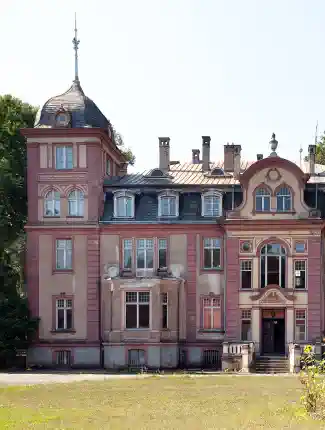 Manoir de Brzeźnica, frontière Pologne-Allemagne